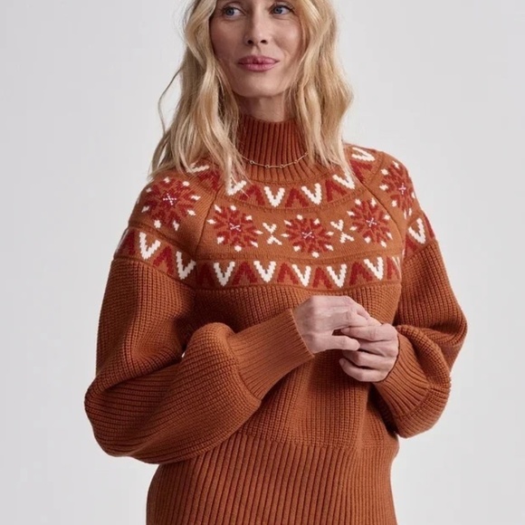 NWT Varley Bowen Fair Isle Pullover - Picture 9 of 9